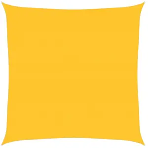 vidaXL Voile d'ombrage 160 g/m² carré jaune 4,5x4,5 m PEHD pas cher