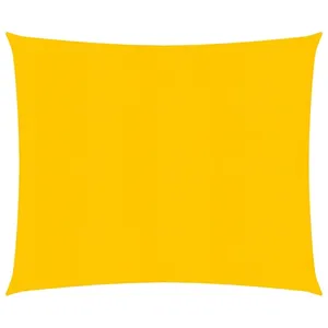 vidaXL Voile d'ombrage 160 g/m² Jaune 2,5x2,5 m PEHD