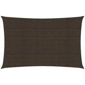 vidaXL Voile d'ombrage 160 g/m² Marron 6x8 m PEHD pas cher