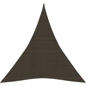 vidaXL Voile d'ombrage 160 g/m² Marron 4x5x5 m PEHD pas cher