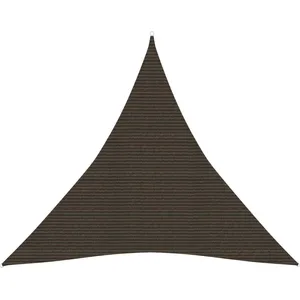 vidaXL Voile d'ombrage 160 g/m² Marron 5x5x5 m PEHD pas cher