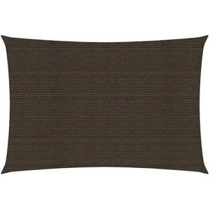 vidaXL Voile d'ombrage 160 g/m² Marron 2x4,5 m PEHD pas cher