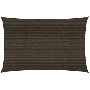 vidaXL Voile d'ombrage 160 g/m² Marron 2x5 m PEHD pas cher
