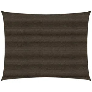 vidaXL Voile d'ombrage 160 g/m² Marron 2x3,5 m PEHD pas cher