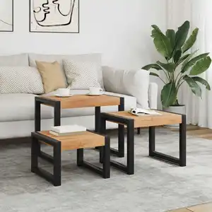 Comparateur de prix : vidaXL Tables gigognes 3 pcs Bois solide