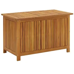 Comparateur de prix : vidaXL Boîte de rangement de jardin 90x50x58 cm bois d'acacia massif