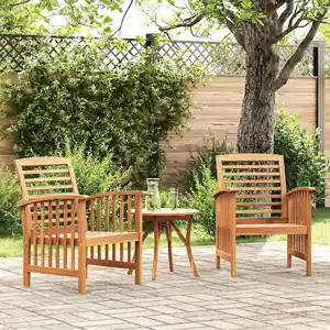 Comparateur de prix : vidaXL Chaises de jardin 2 pcs Bois d'acacia massif