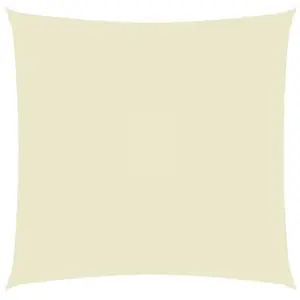 vidaXL Voile de parasol tissu oxford carré 4,5x4,5 m crème pas cher