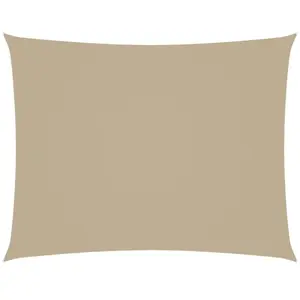 vidaXL Voile de parasol tissu oxford rectangulaire 4x5 m beige pas cher