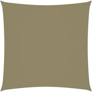 vidaXL Voile de parasol tissu oxford carré 4,5x4,5 m beige pas cher