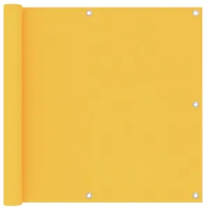 vidaXL Écran de balcon Jaune 90x300 cm Tissu Oxford pas cher