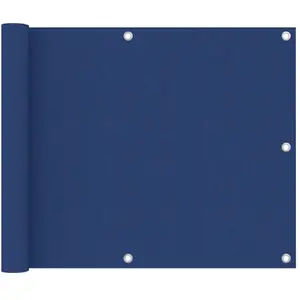 vidaXL Écran de balcon Bleu 75x500 cm Tissu Oxford pas cher