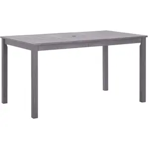 Comparateur de prix : vidaXL Table de jardin Délavage gris 140x80x74 cm Bois d'acacia massif