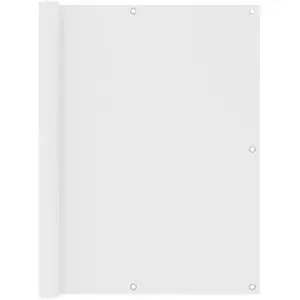 Comparateur de prix : vidaXL Écran de balcon Blanc 120x400 cm Tissu Oxford