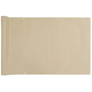 Comparateur de prix : vidaXL Écran de balcon Beige 90x500 cm Tissu Oxford