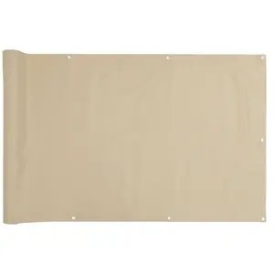 Comparateur de prix : vidaXL Écran de balcon Beige 120x400 cm Tissu Oxford