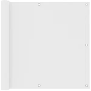 Comparateur de prix : vidaXL Écran de balcon Blanc 90x500 cm Tissu Oxford