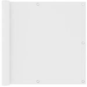 Comparateur de prix : vidaXL Écran de balcon Blanc 90x600 cm Tissu Oxford