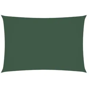 vidaXL Voile de parasol tissu oxford rectangulaire 3x5 m vert foncé pas cher