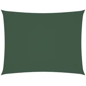 vidaXL Voile de parasol tissu oxford rectangulaire 4x5 m vert foncé pas cher