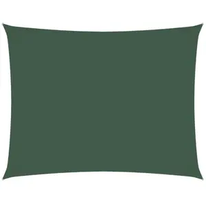 vidaXL Voile de parasol tissu oxford rectangulaire 3x4 m vert foncé pas cher