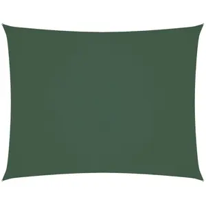vidaXL Voile de parasol tissu oxford rectangulaire 4x6 m vert foncé pas cher