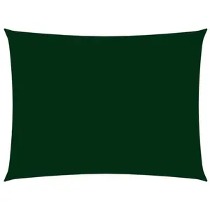 vidaXL Voile de parasol tissu oxford rectangulaire 2x4,5 m vert foncé pas cher
