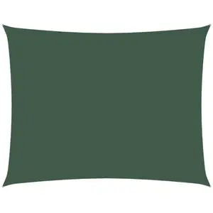 vidaXL Voile de parasol tissu oxford rectangulaire 2,5x3,5m vert foncé