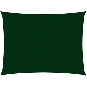 vidaXL Voile de parasol tissu oxford rectangulaire 5x7 m vert foncé pas cher