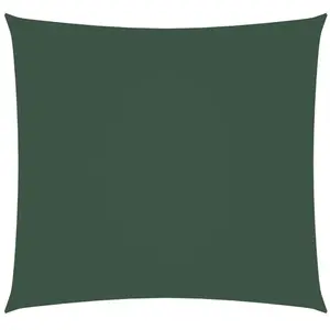 vidaXL Voile de parasol tissu oxford carré 2,5x2,5 m vert foncé pas cher