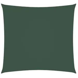 vidaXL Voile de parasol tissu oxford carré 3x3 m vert foncé pas cher