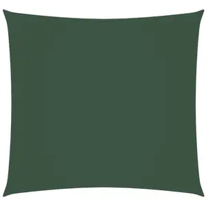 vidaXL Voile de parasol tissu oxford carré 6x6 m vert foncé pas cher
