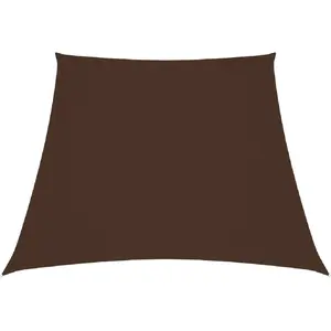 vidaXL Voile de parasol Tissu Oxford trapèze 2/4x3 m Marron pas cher