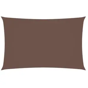 vidaXL Voile de parasol tissu oxford rectangulaire 2,5x5 m marron pas cher