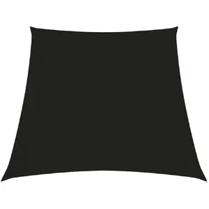 vidaXL Voile de parasol Tissu Oxford trapèze 3/5x4 m Noir pas cher