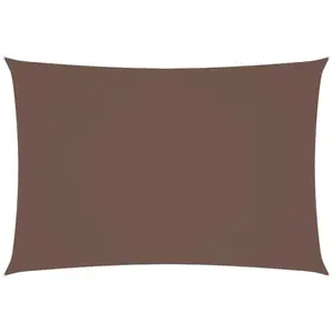 vidaXL Voile de parasol tissu oxford rectangulaire 2,5x4,5 m marron pas cher