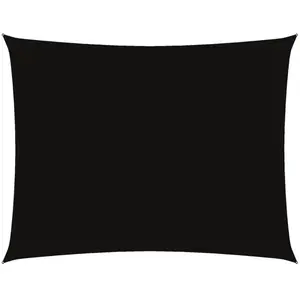 vidaXL Voile de parasol tissu oxford rectangulaire 3x6 m noir pas cher