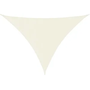 vidaXL Voile de parasol tissu oxford triangulaire 5x6x6 m crème pas cher