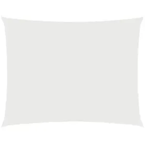 vidaXL Voile de parasol tissu oxford rectangulaire 2x3,5 m blanc pas cher