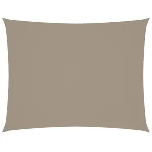 Comparateur de prix : vidaXL Voile de parasol tissu oxford rectangulaire 5x6 m taupe