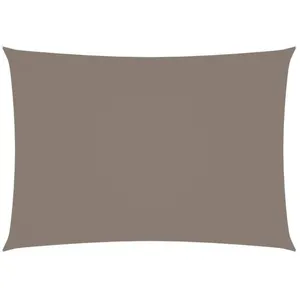 vidaXL Voile de parasol tissu oxford rectangulaire 2,5x4,5 m taupe pas cher