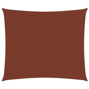 vidaXL Voile de parasol tissu oxford rectangulaire 2,5x4 m terre cuite pas cher