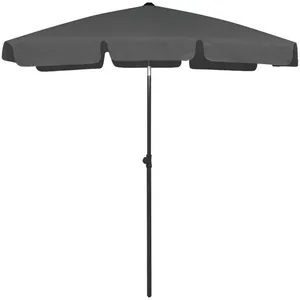 Comparateur de prix : vidaXL Parasol de plage anthracite 180x120 cm