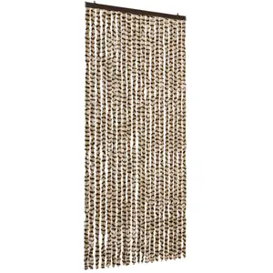 Comparateur de prix : vidaXL Moustiquaire Beige et marron 90x220 cm Chenille