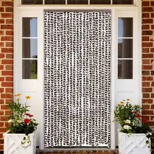 Comparateur de prix : vidaXL Moustiquaire Marron et blanc 90x220 cm Chenille