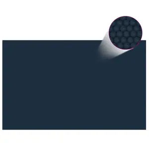 Comparateur de prix : vidaXL Film solaire de piscine flottant PE 800x500 cm Noir et bleu