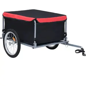 Remorque Pour Vélo VidaXL Noir - Neuf En Emballage, Dimensions 122x53x28 Cm