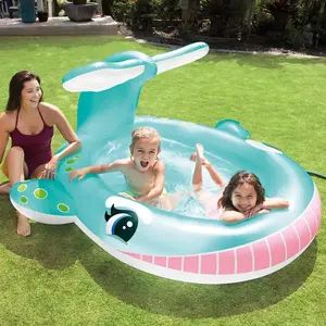 vidaXL Intex Piscine à pulvérisation Forme de baleine 201x196x91 cm