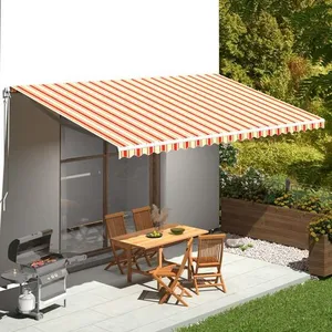 Comparateur de prix : vidaXL Tissu de remplacement pour auvent Jaune et orange 6x3,5 m