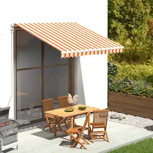 vidaXL Tissu de remplacement pour auvent Jaune et orange 3x2,5 mVendu parvidaxl